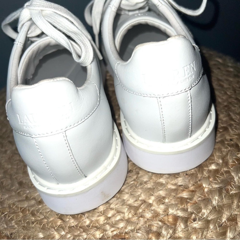 Lauren Ralph Lauren Angeline 4 Leather Sneakers - Picture 5 of 9
